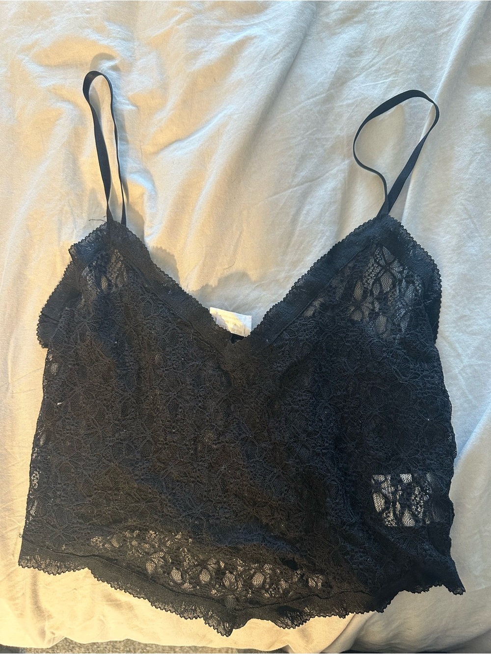 Cotton On Black Lace Bralette Camisole